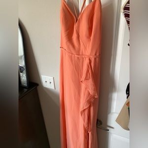 Brand New: Bridesmaid peach dress size 12